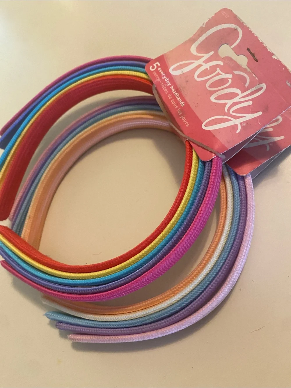 Girl’s Rainbow Headbands, Headwraps, Hair Clips, Bracelet  Set - Multicolor NWT